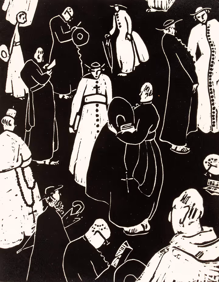 Monks at Lourdes, France