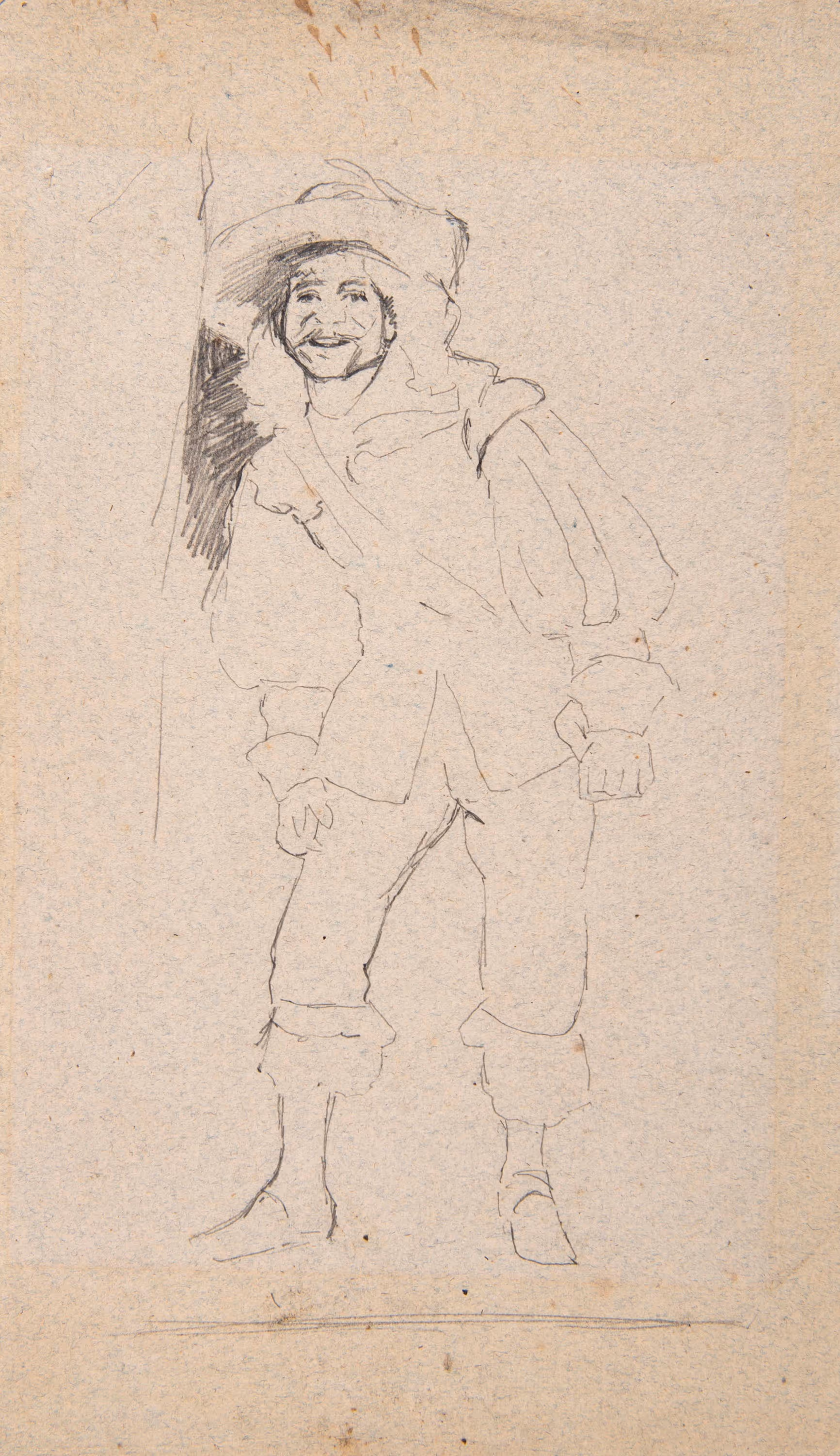 Study of a Smiling French Musketeer