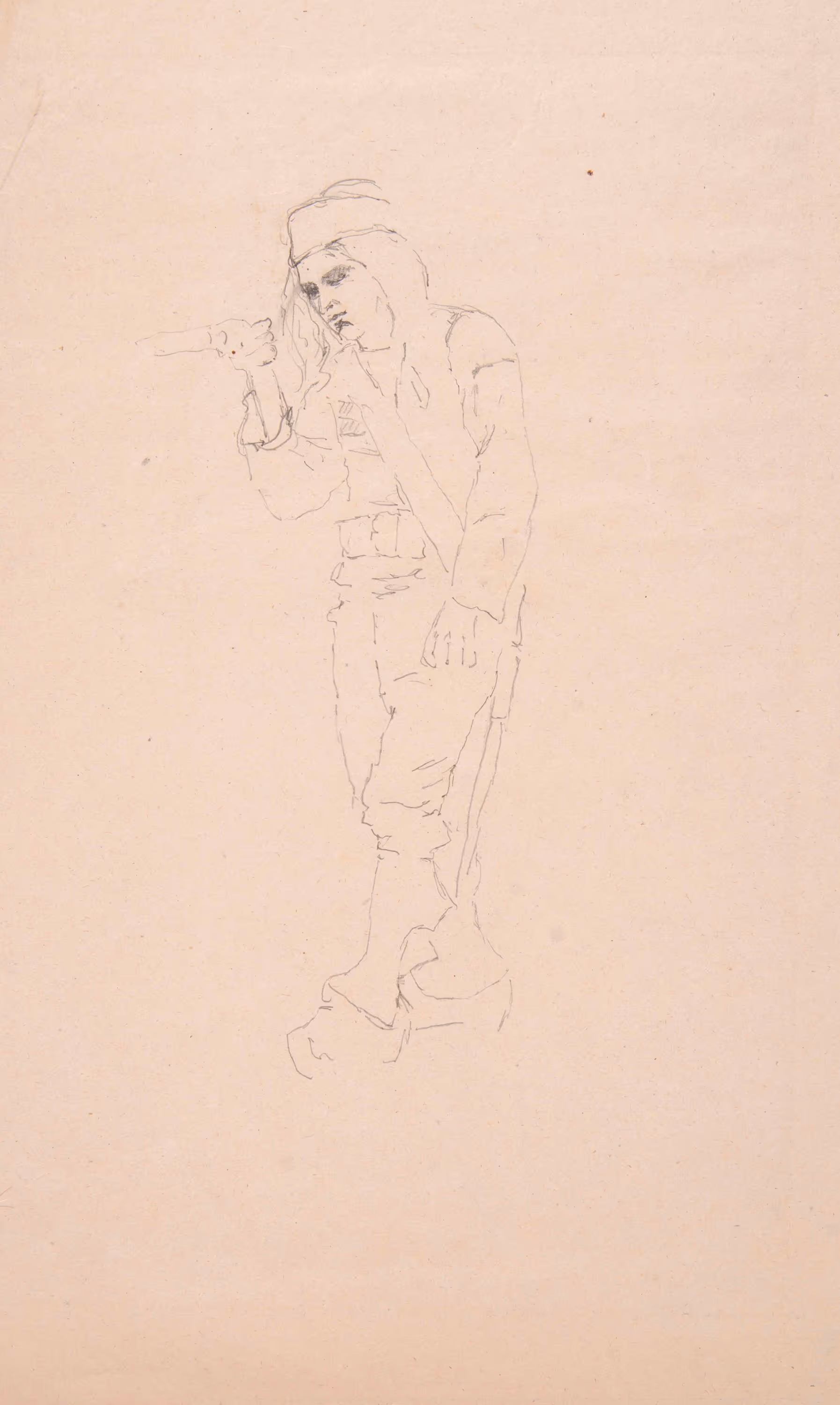 Study of a French Musketeer in Clogs