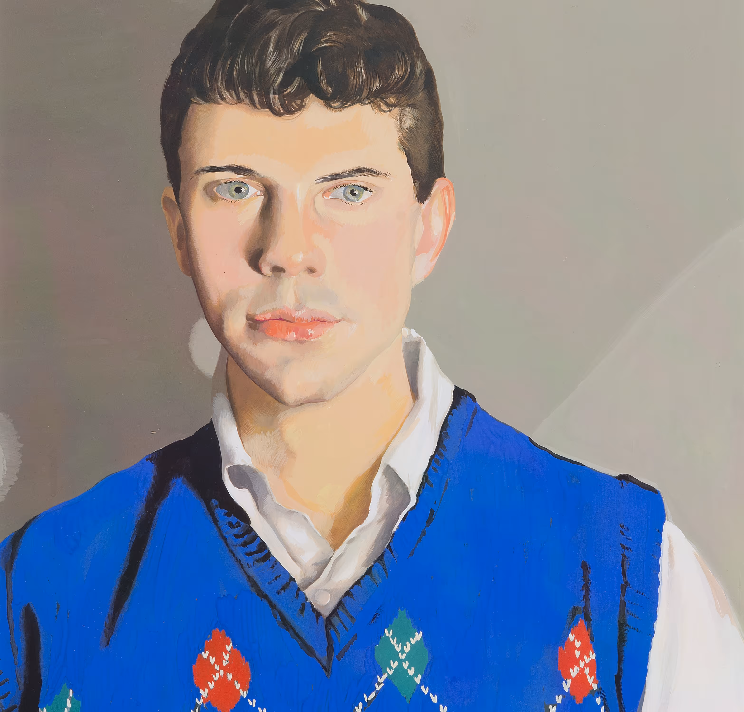 [Untitled, boy in blue sweater]