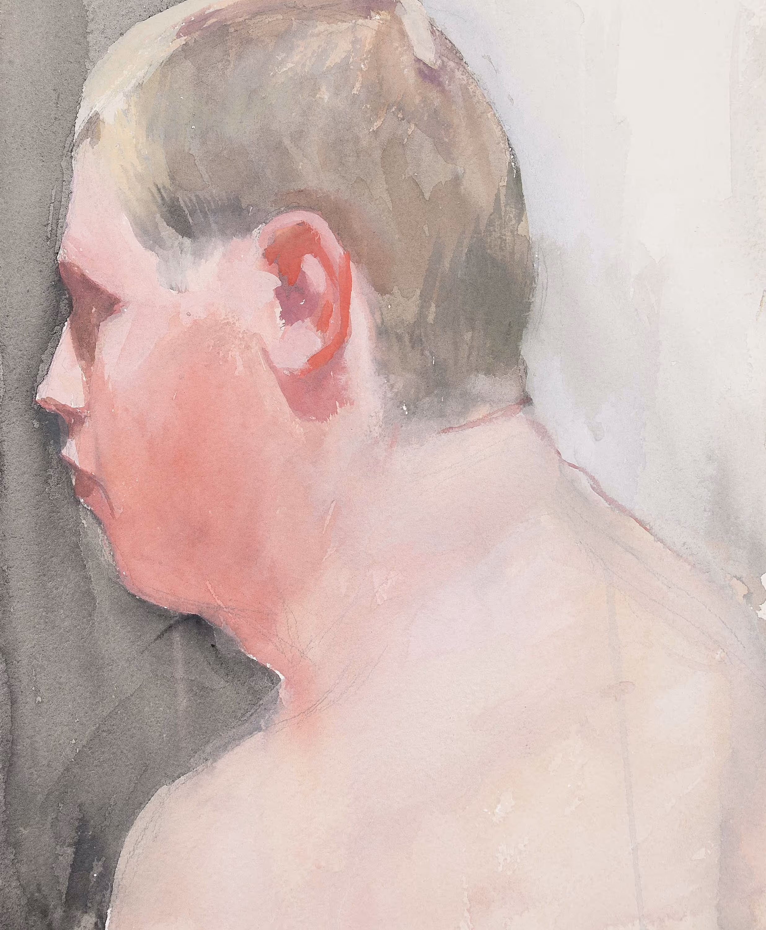 Untitled [Man in profile, looking left]