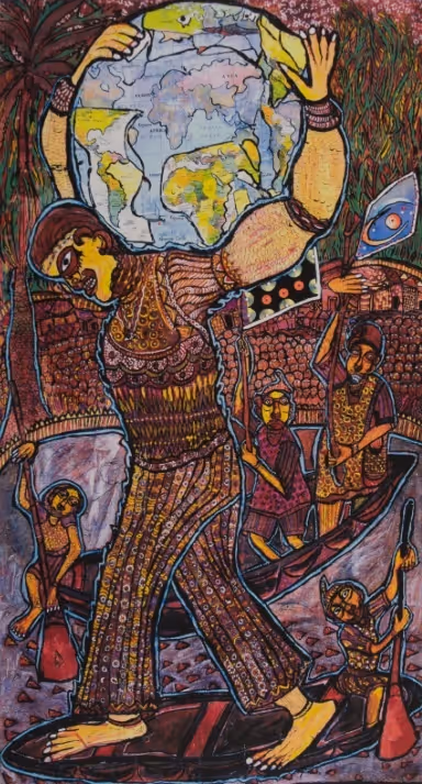 Barefoot President in a Fragile Boat with the World Tears Apart