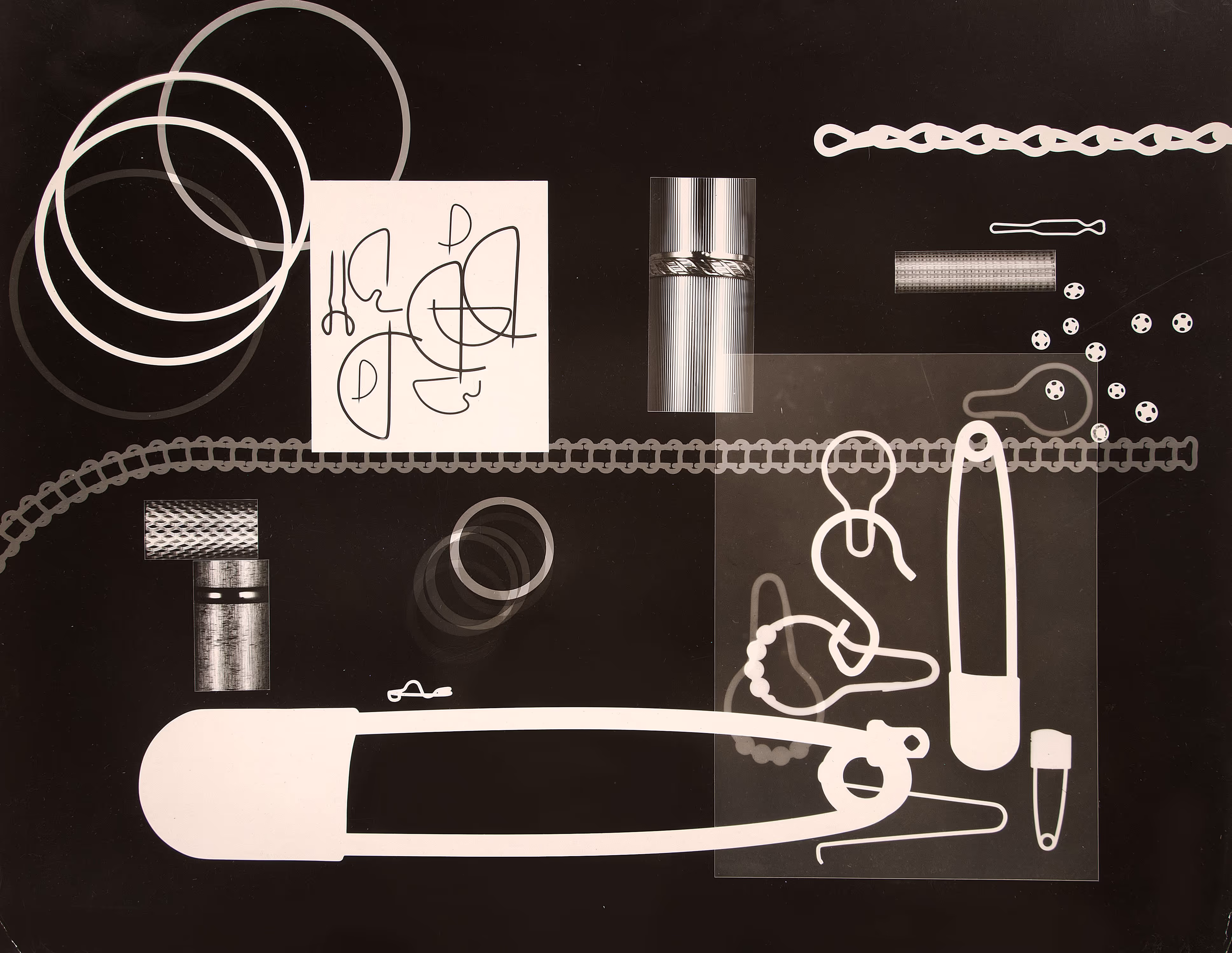 Untitled (Photogram with Pins)