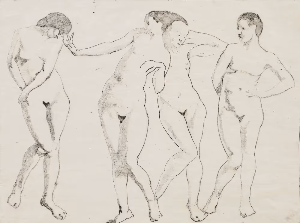 Untitled [Four Nude Women Standing]