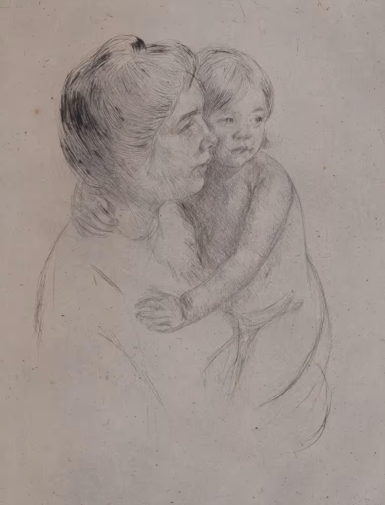 Denise Holding her Child