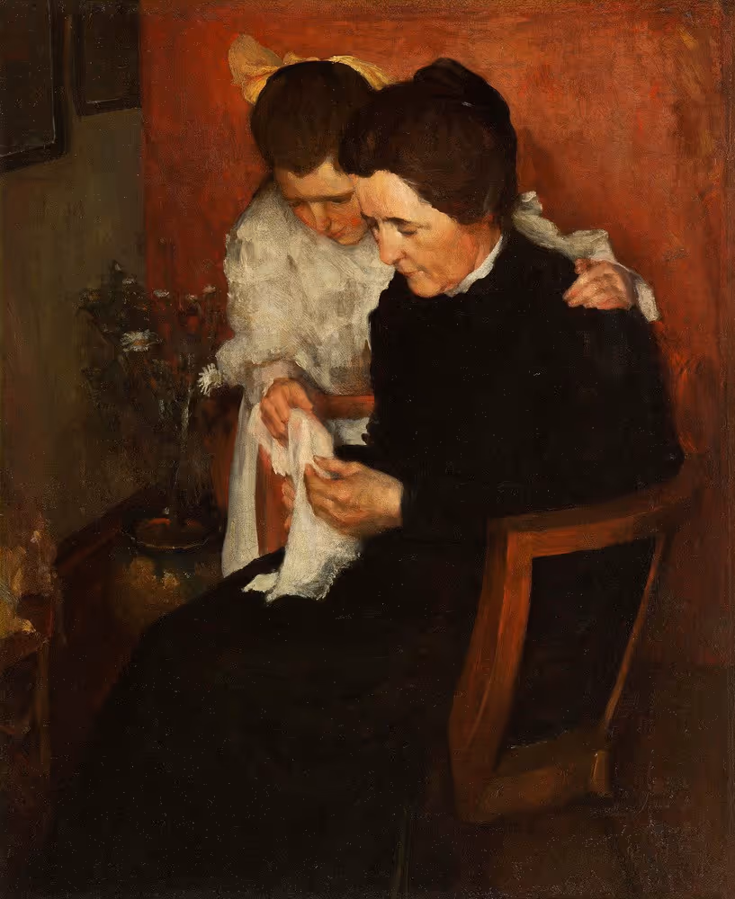 Portrait of Mrs. Carles and Sara