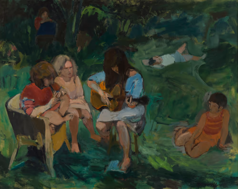 Untitled [Young Girls in the Garden]
