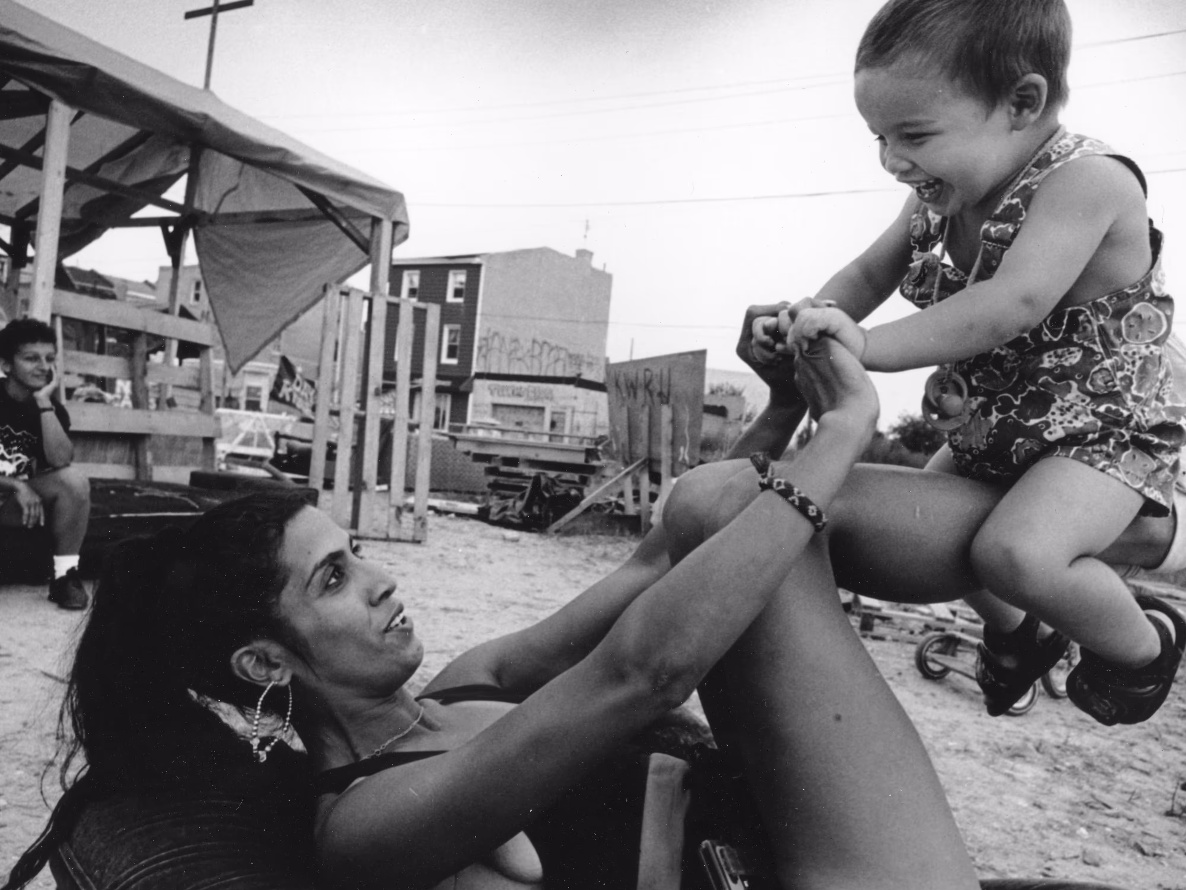 Mariluz and Demitre Gonzalez, Kensington Welfare Rights Union Tent City II, Philadelphia, 1996