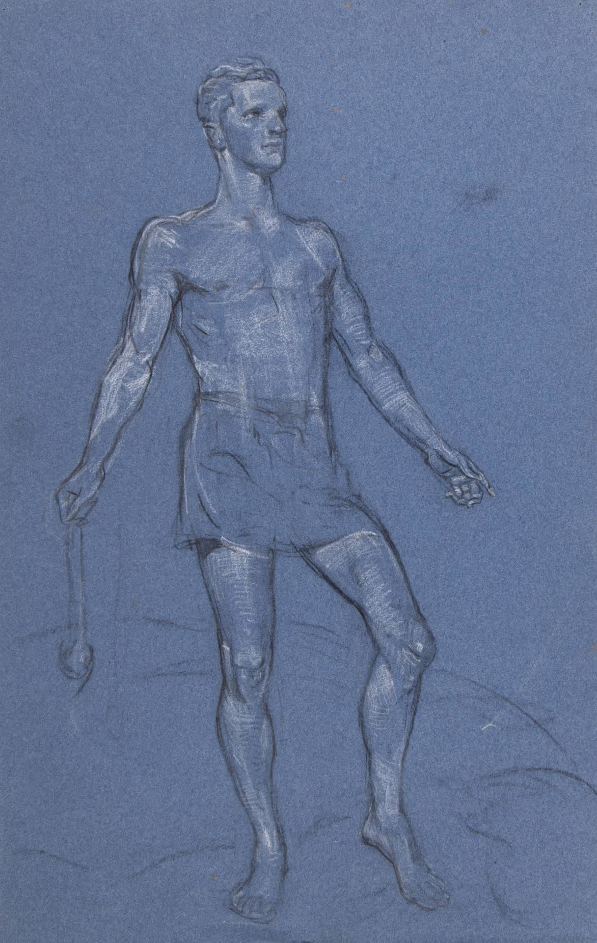 Study for David, center panel, "David and Goliath" World War II portable altarpiece, for Indiantown Gap Military Chapel, PA