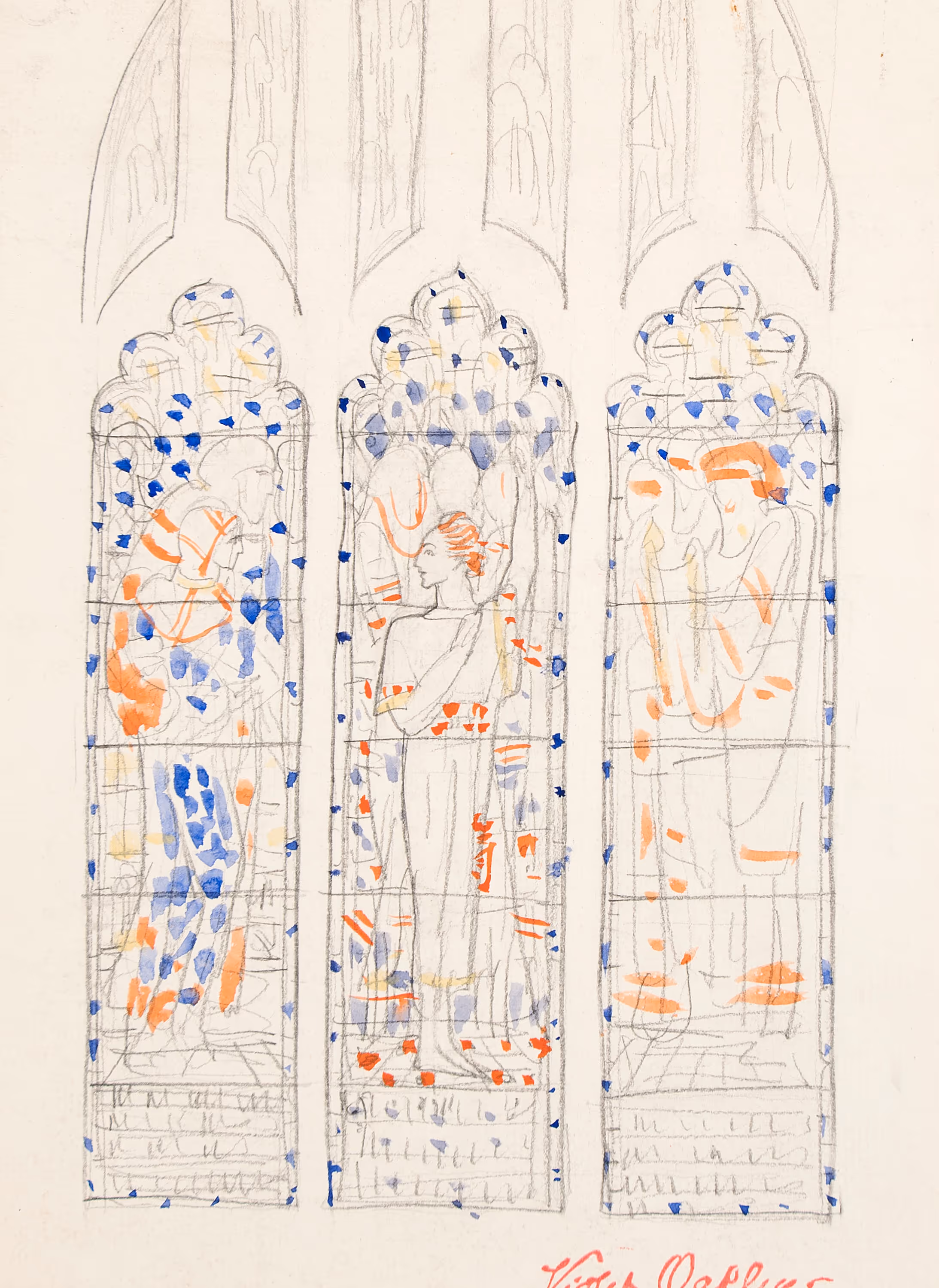 "Boy Christ among the Doctors" Stained Glass Window