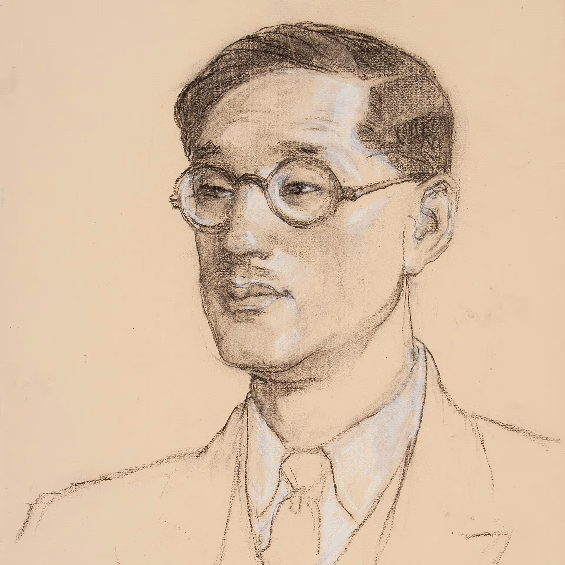 Portrait study of delegate from Japan to the League of Nations, 1927-29, by Violet Oakley (Woodmere Art Museum: Gift of the Pennsylvania Academy of the Fine Arts, 2015)