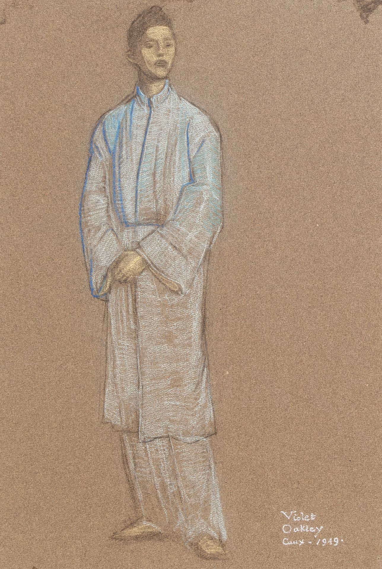 Portrait study of unidentified delegate to the 1949 World Assembly for Moral Re-Armament, Caux, Switzerland