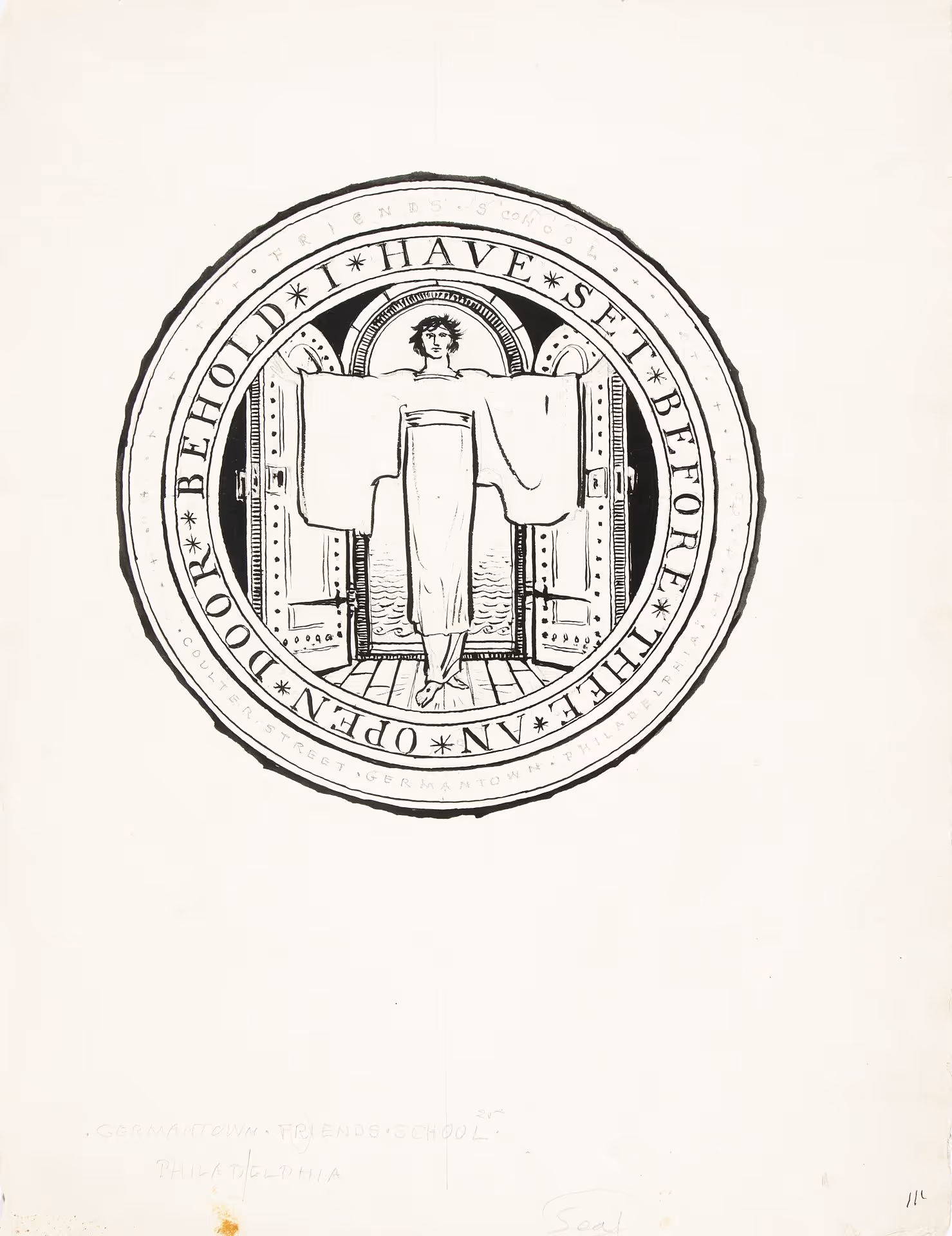 Study for Germantown Friends School seal