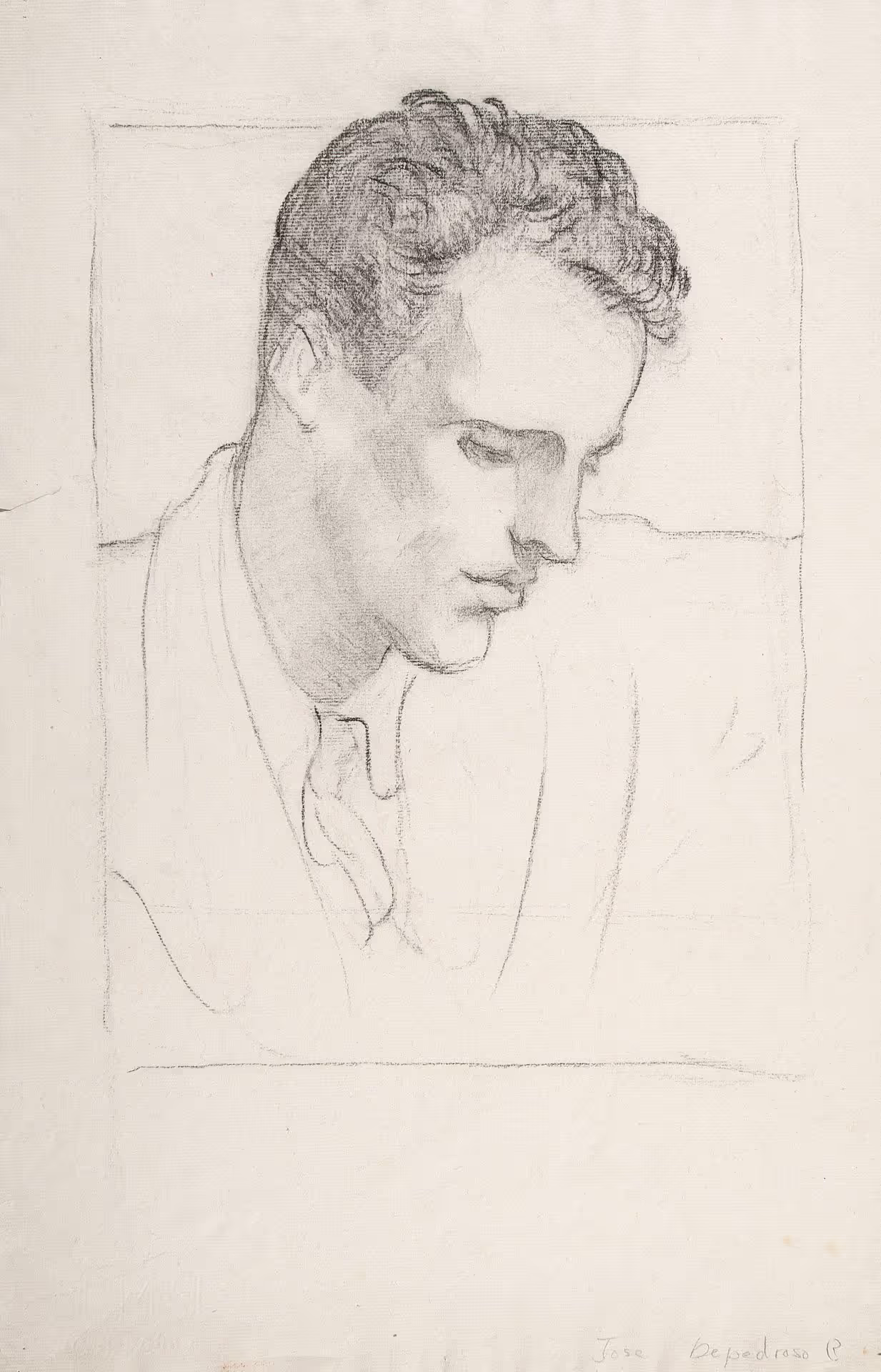 Portrait study of unidentified man (possibly José de Pedroso)