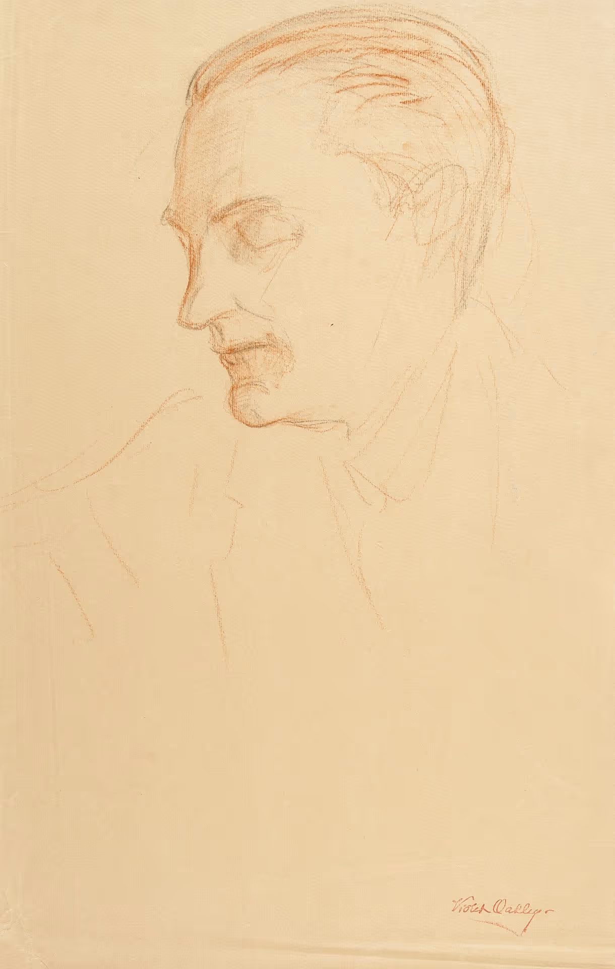 Portrait study of unidentified man