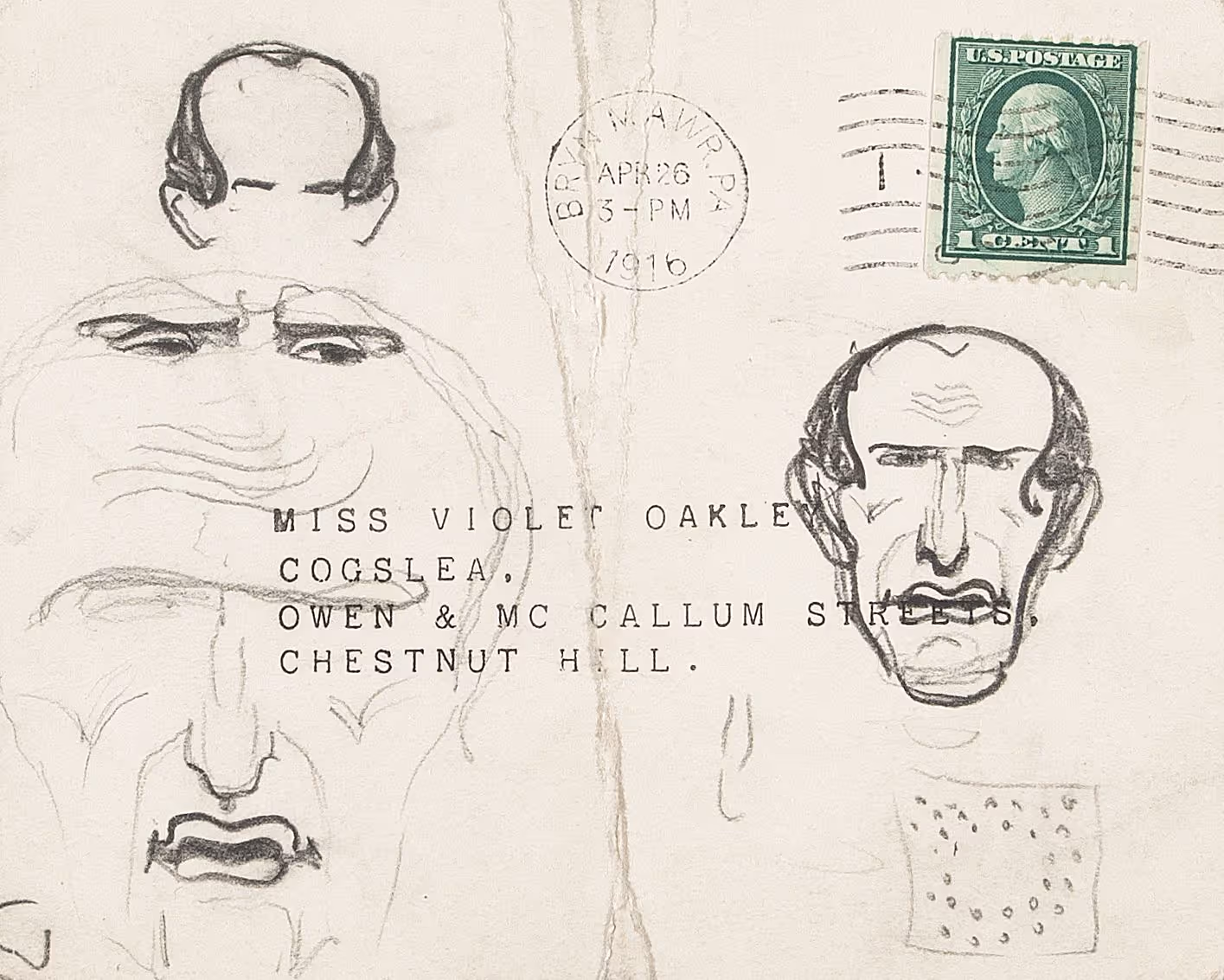 Portrait head studies of Leo Stein