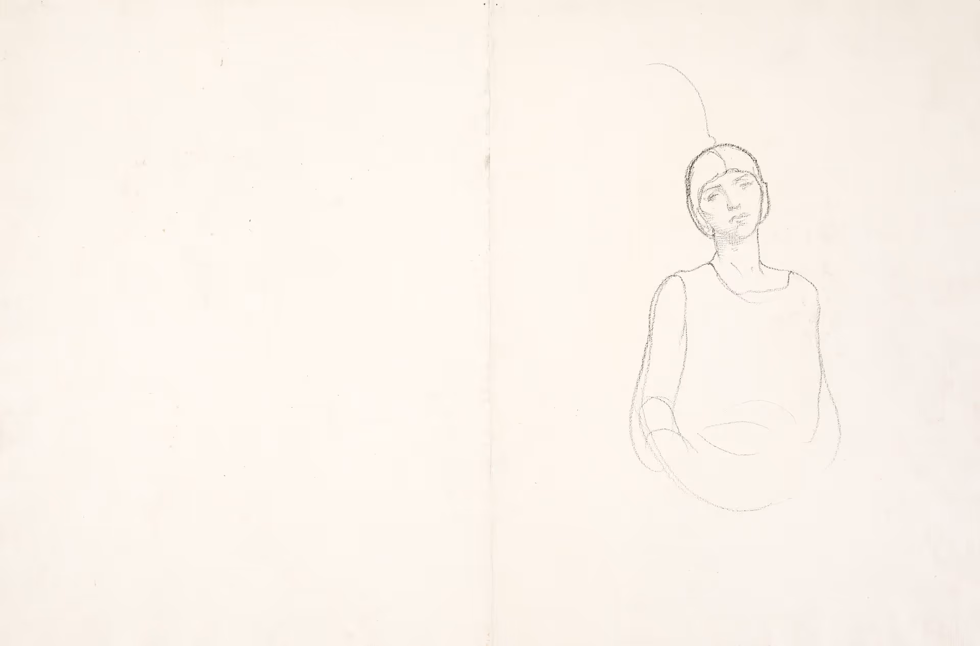 Portrait study of Elsa Laubach Jemne