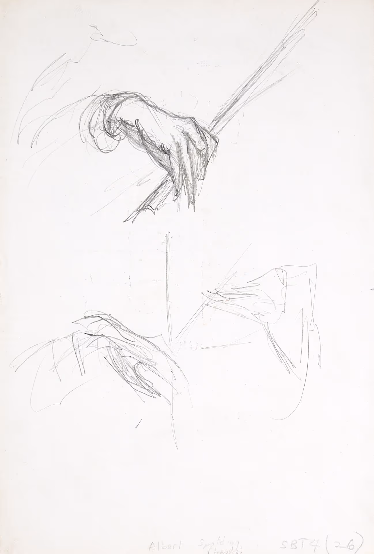 Studies for "Albert Spalding, American Violinist"