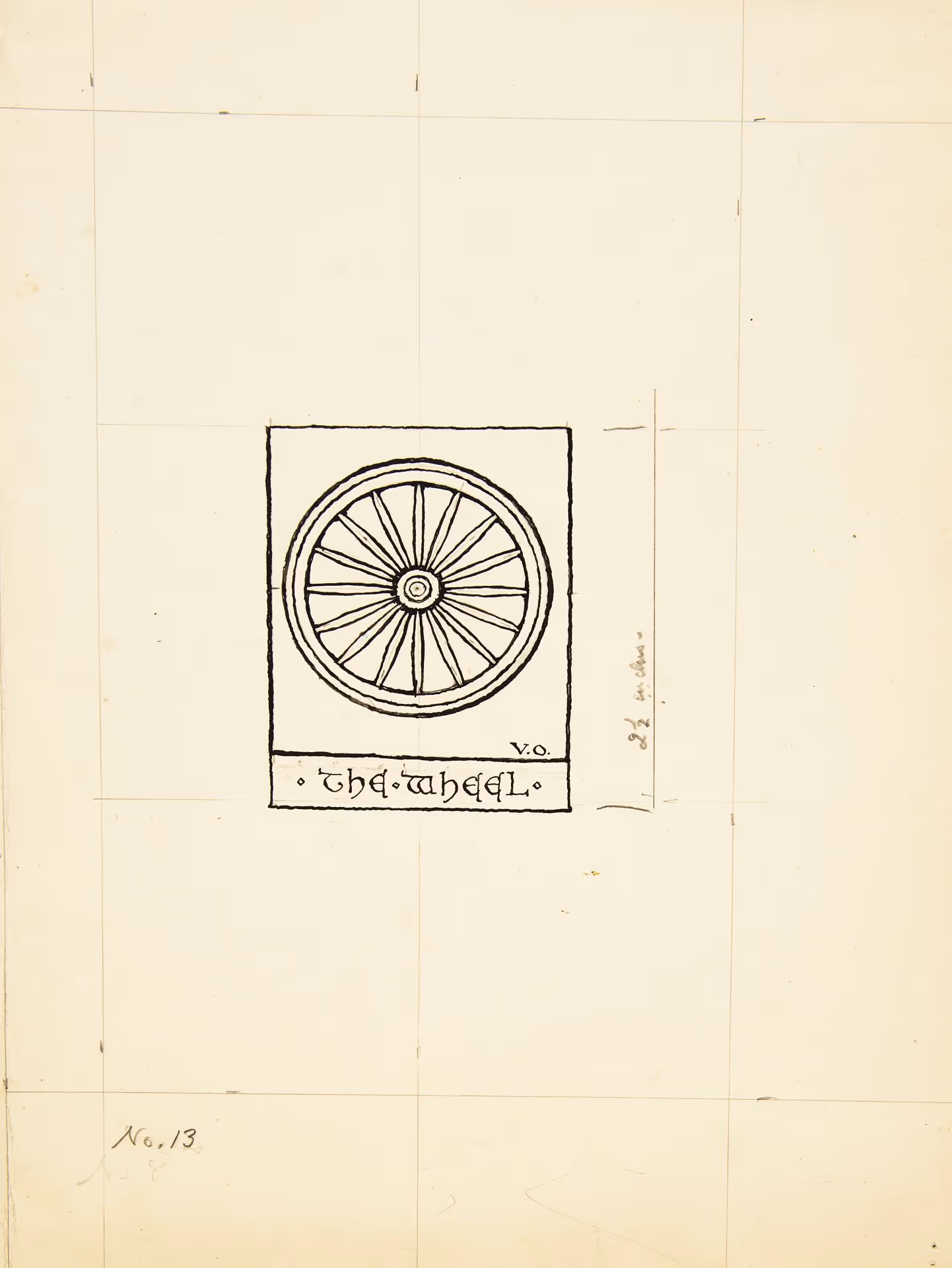 Illlustration study of Pages [17, 69] "The Wheel" for Cathedral of Compassion: Dramatic Outline of the Life of Jane Addams 1860-1935 [Philadelphia, 1955]