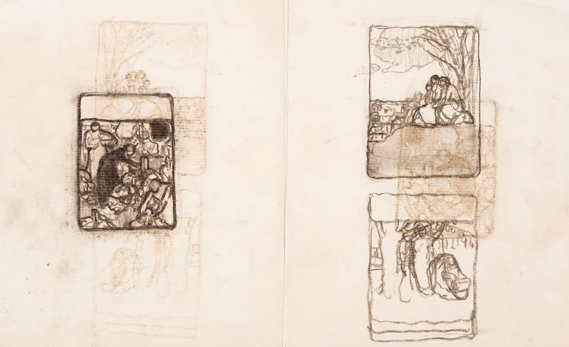 Cover design sketches for Collier's Illustrated Weekly