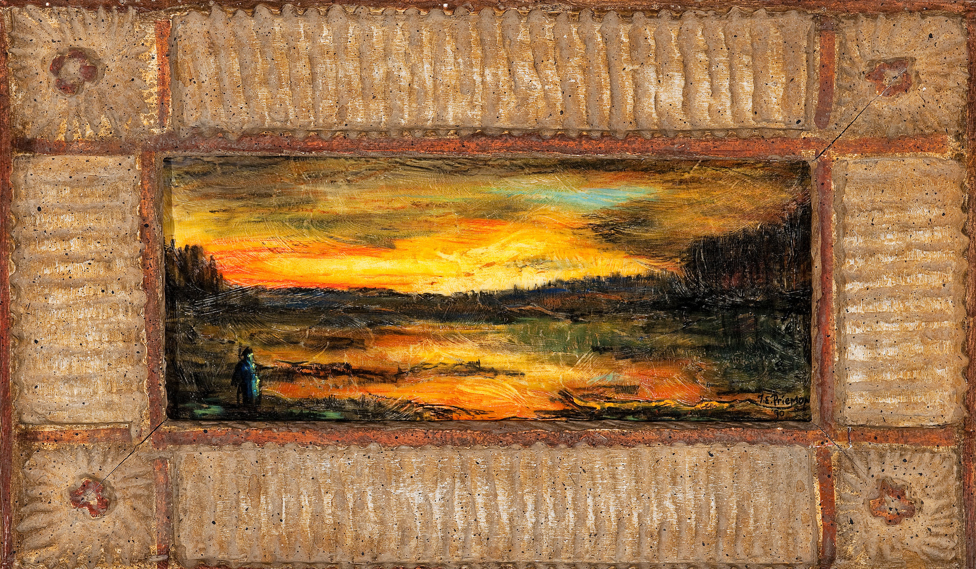 Thomas E. Priemon: The Golden Hour (1990) Encaustic on Tyvek