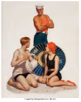 Beach Outing, Liberty Magazine cover