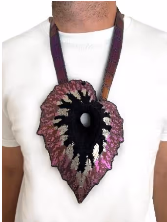 Begonia Wormhole Necklace #1