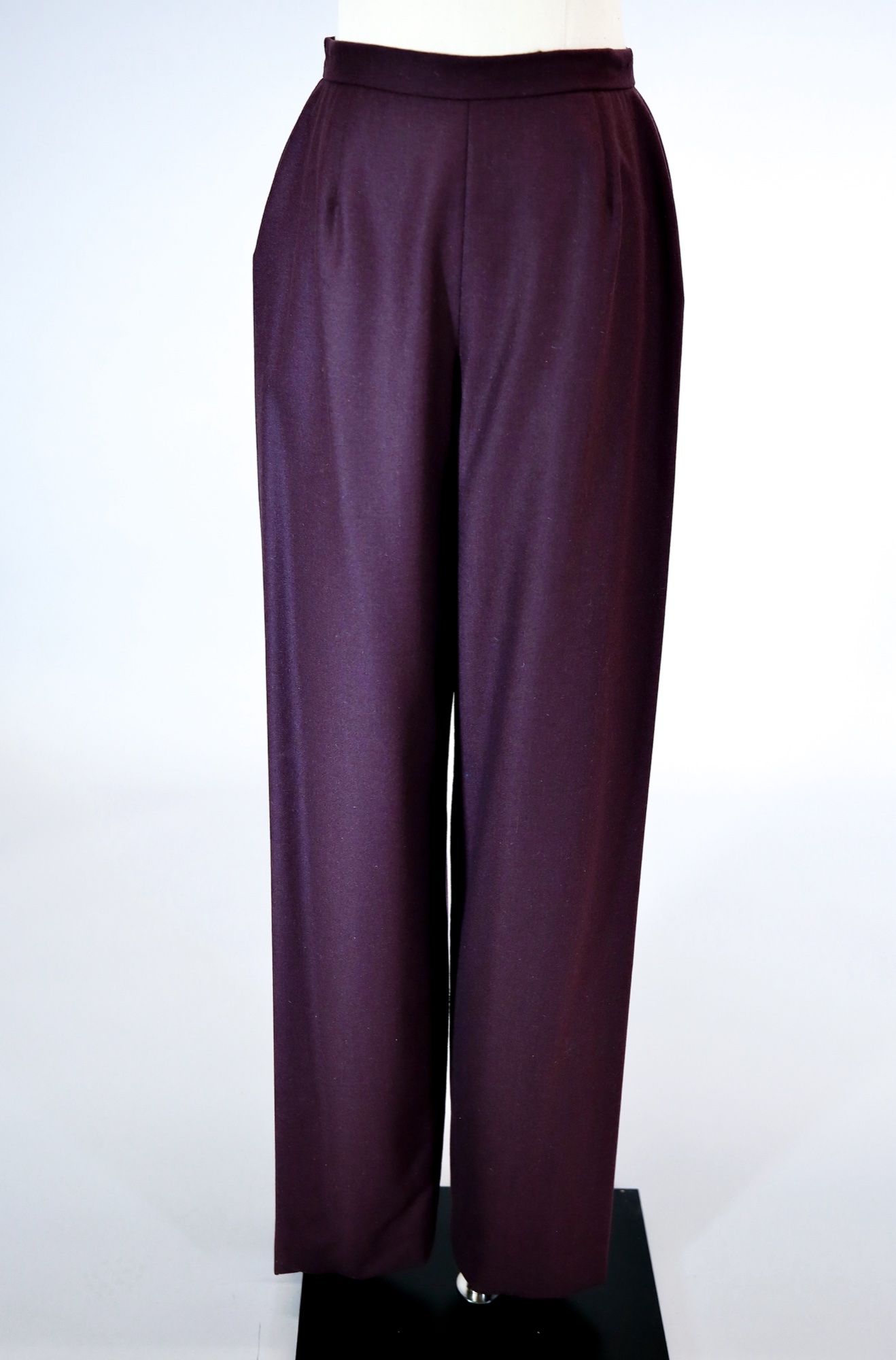 Purple wool pants