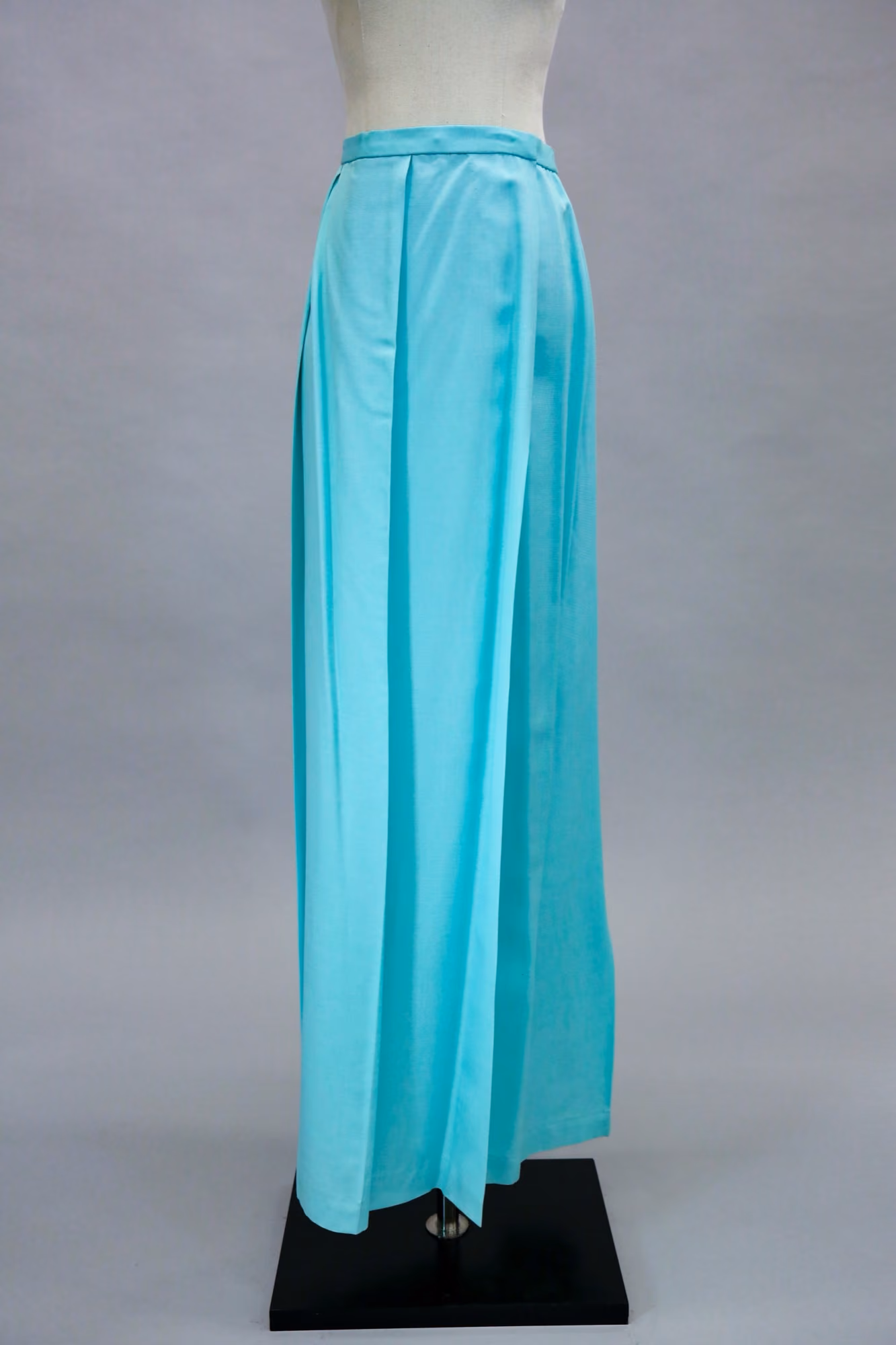 Blue cotton wrap skirt
