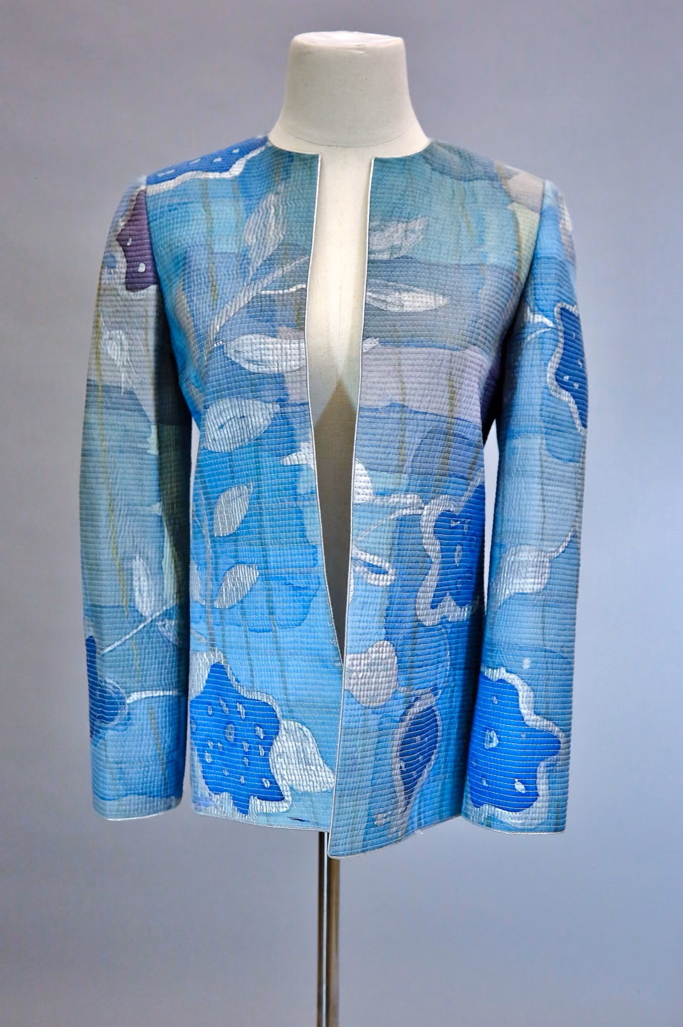 Blue sky pattern quilted jacket