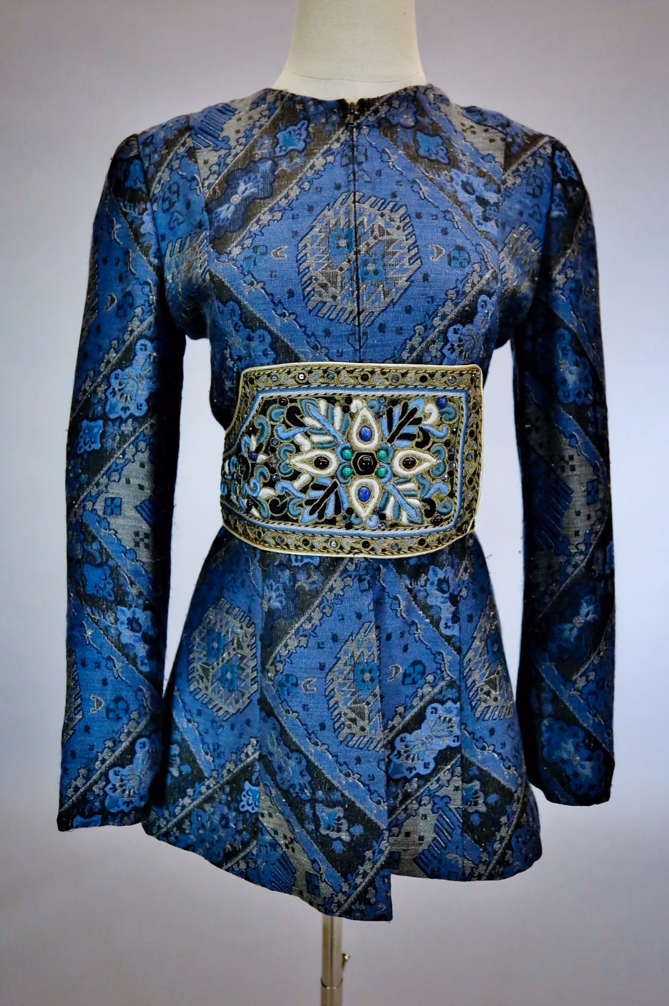 Blue floral pattern jacket