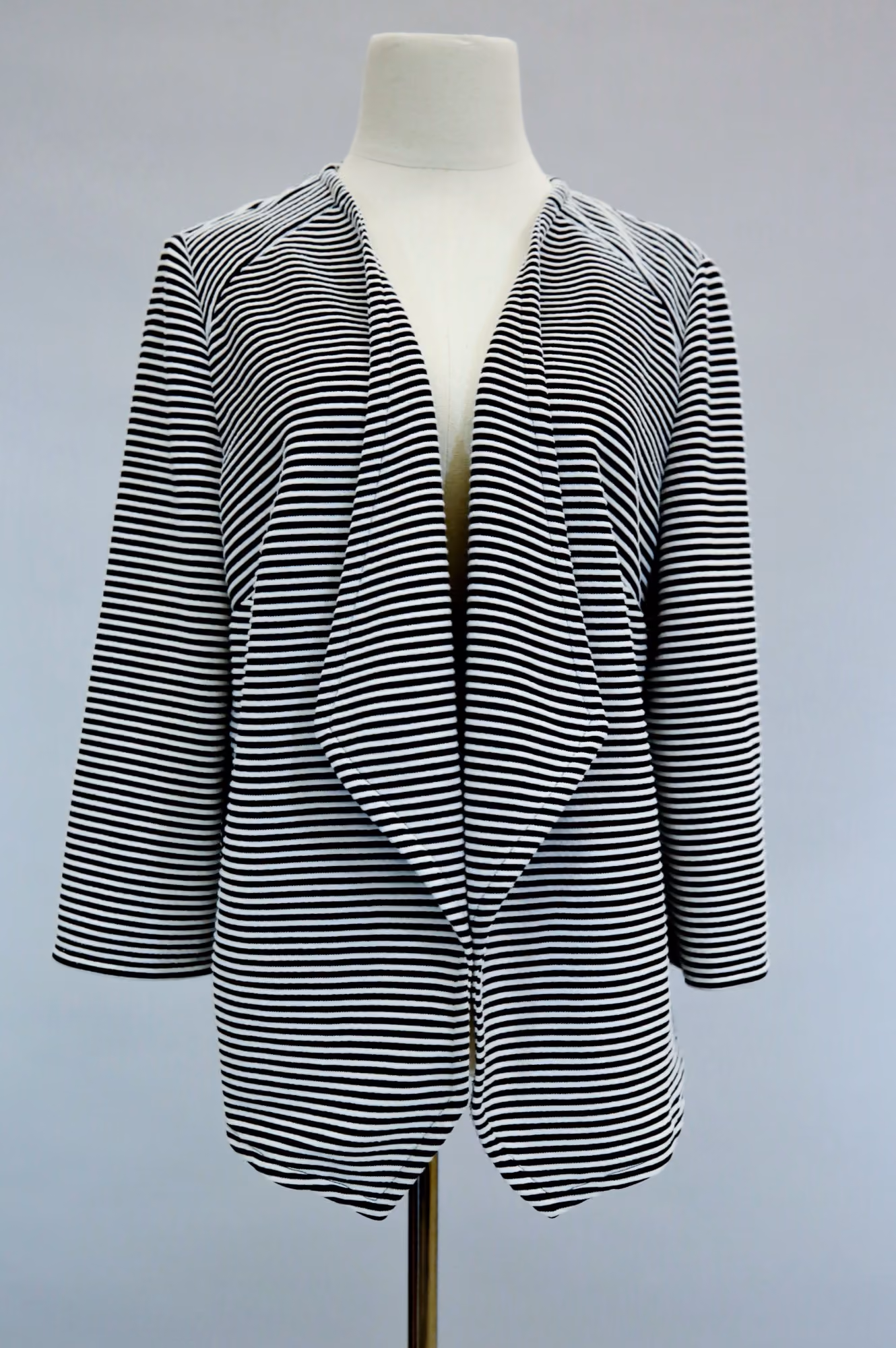 White & blue cardigan