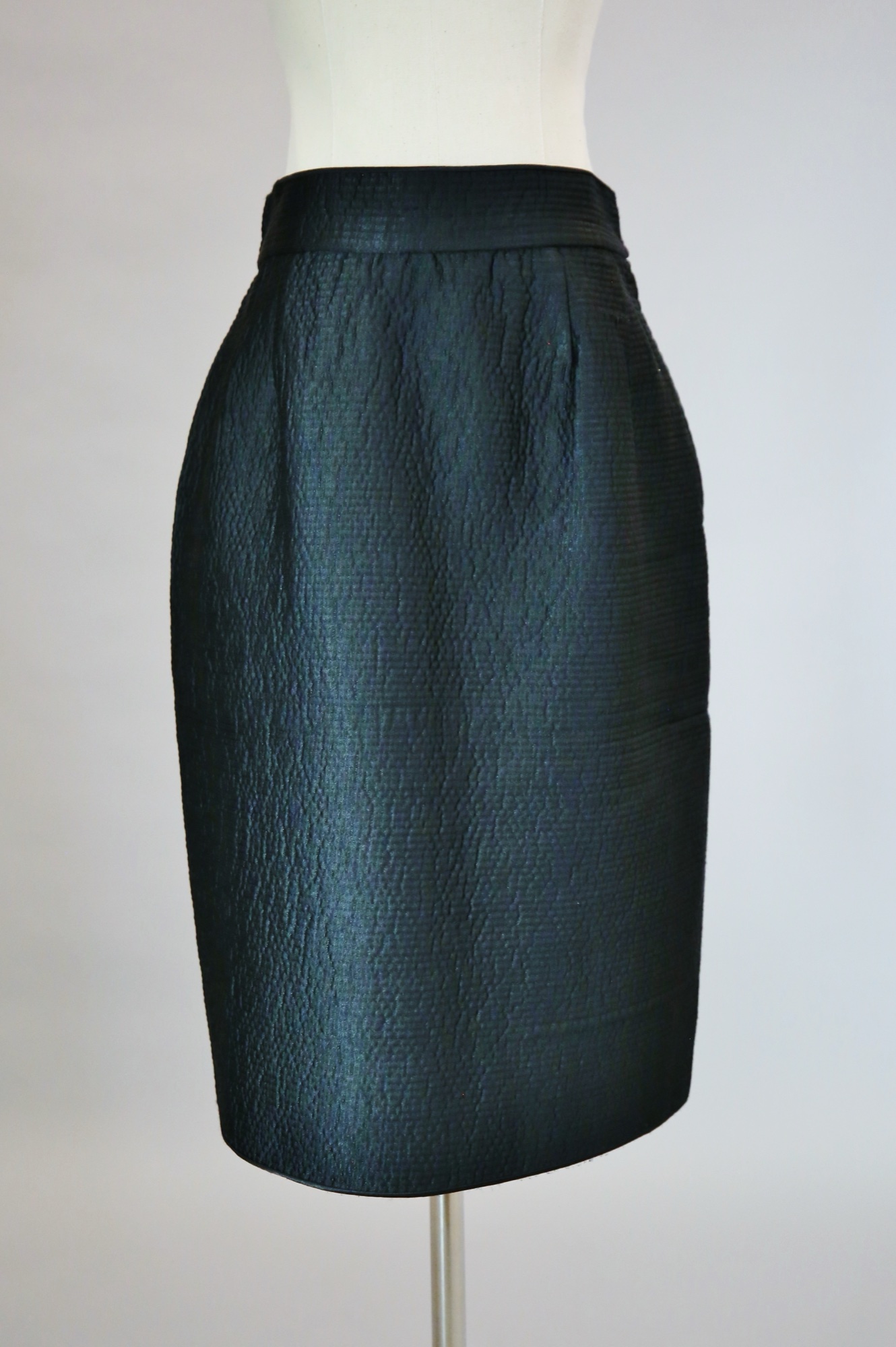 Black quilted skirt