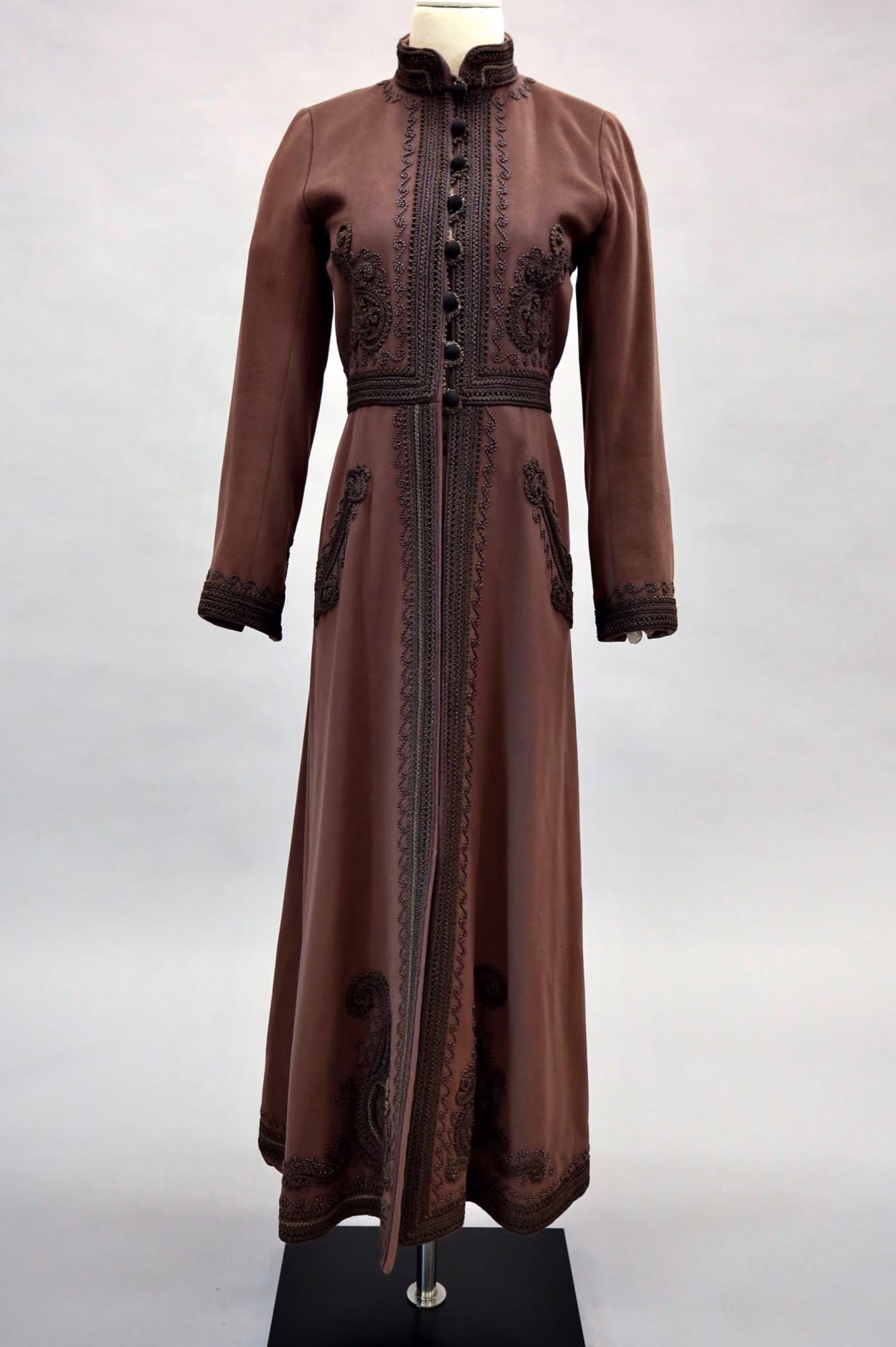 Brown velvet coat