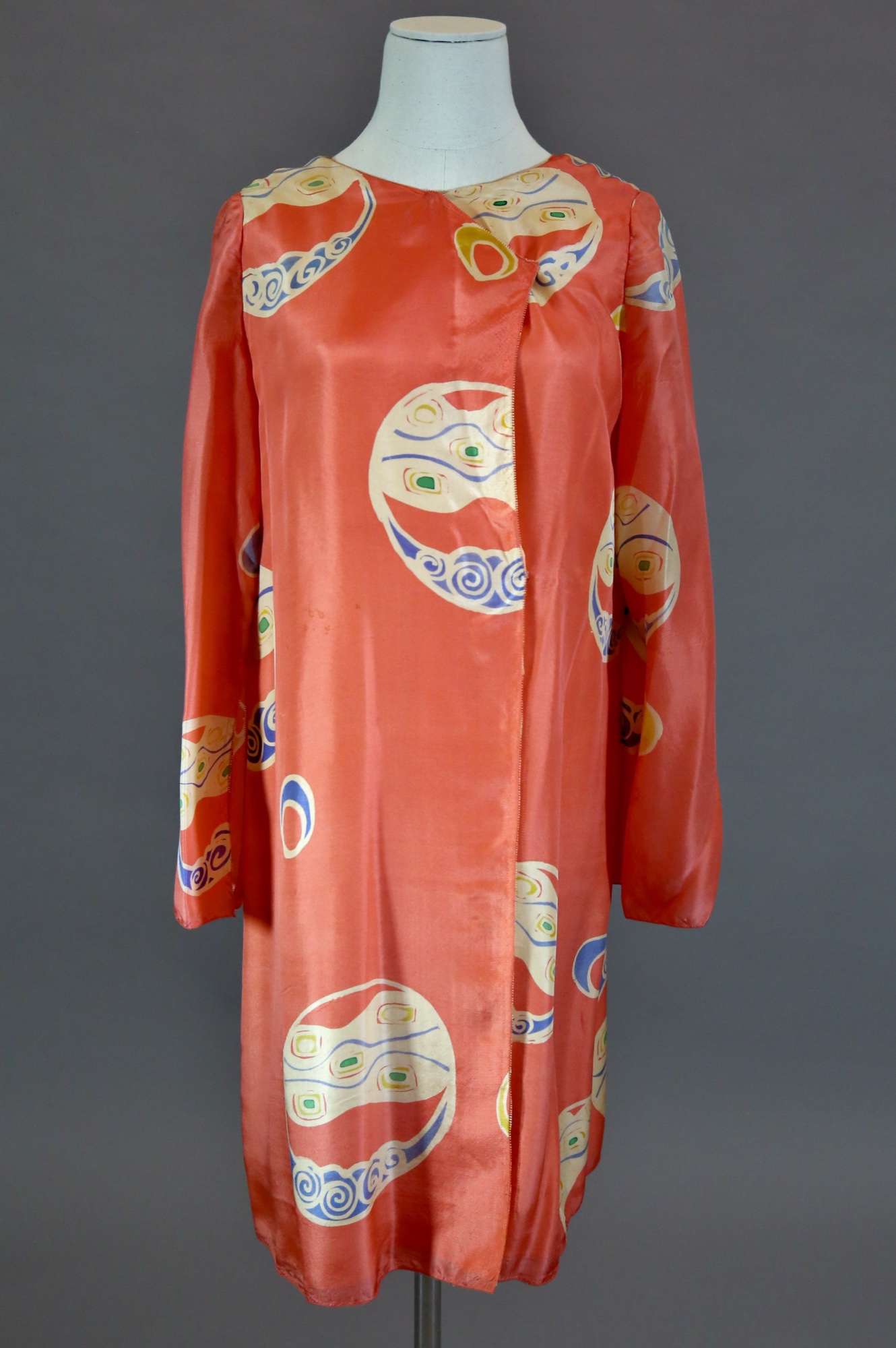 Orange silk tunic