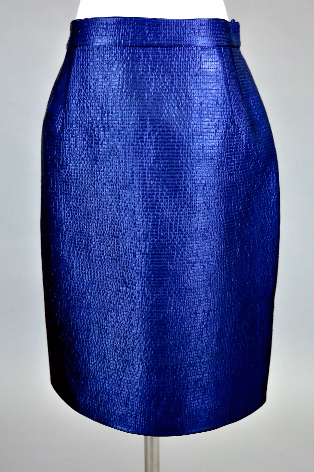 Blue quilted skirt