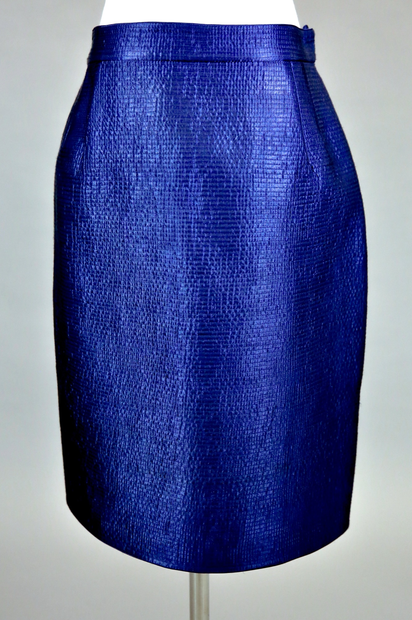 Blue quilted skirt
