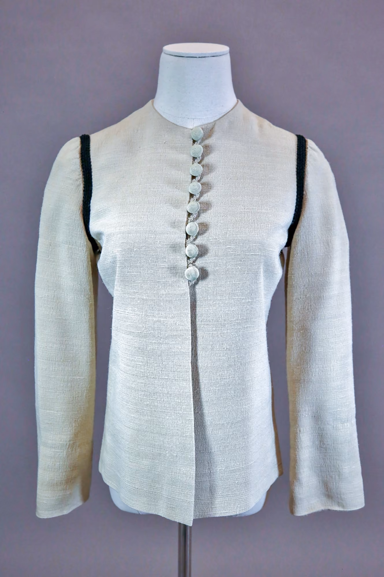 Beige quilted jacket