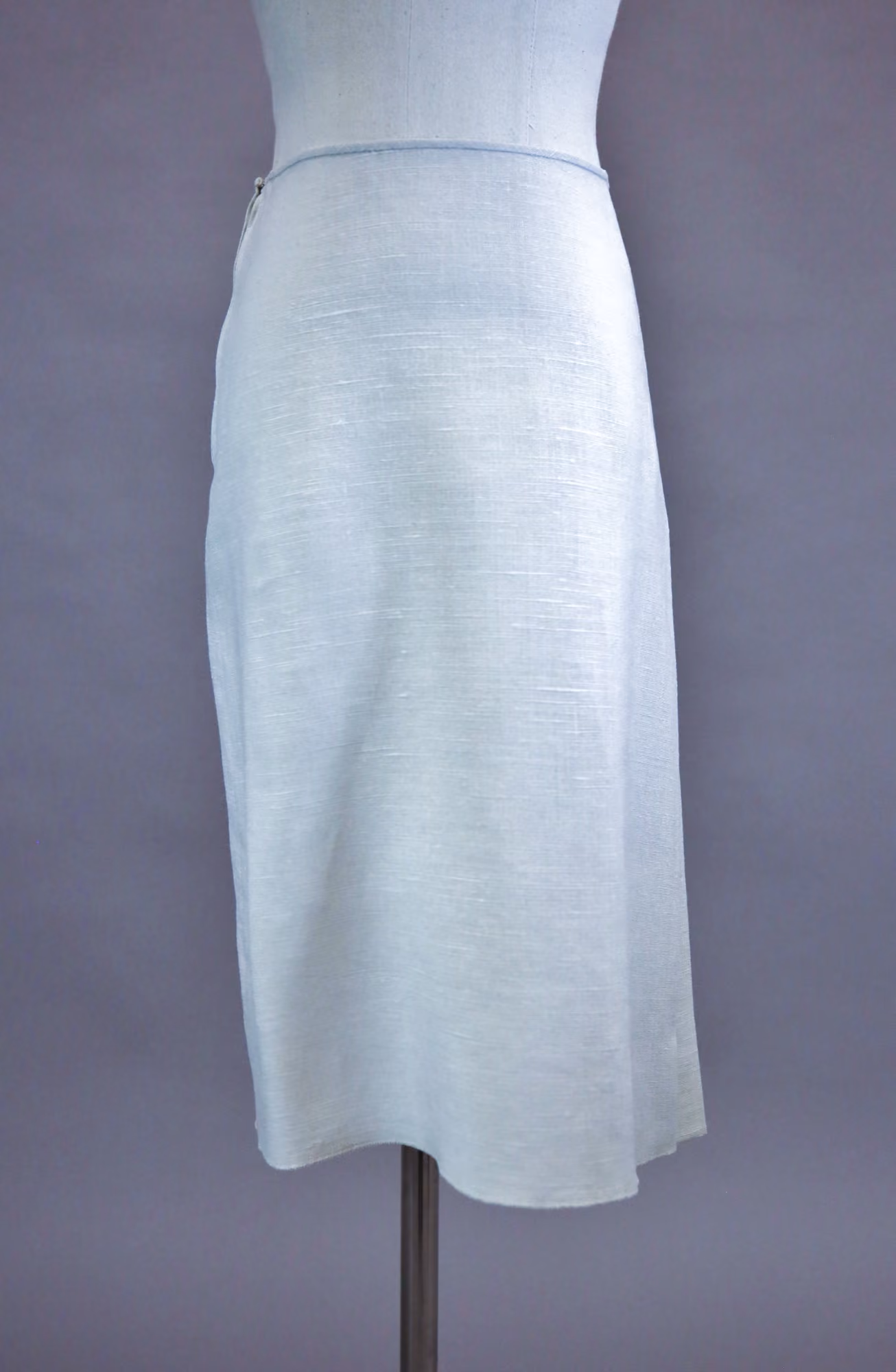 Beige silk skirt