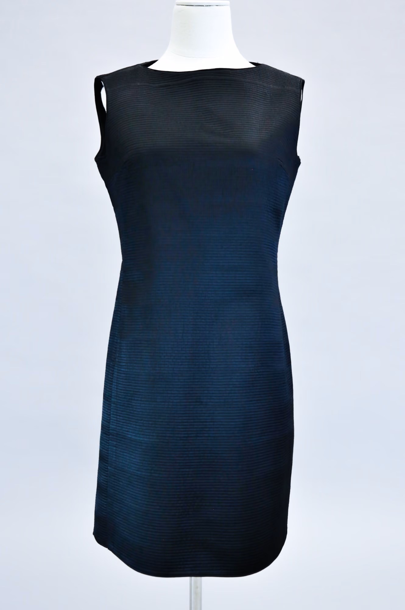 Black silk quilted cocktail dress
