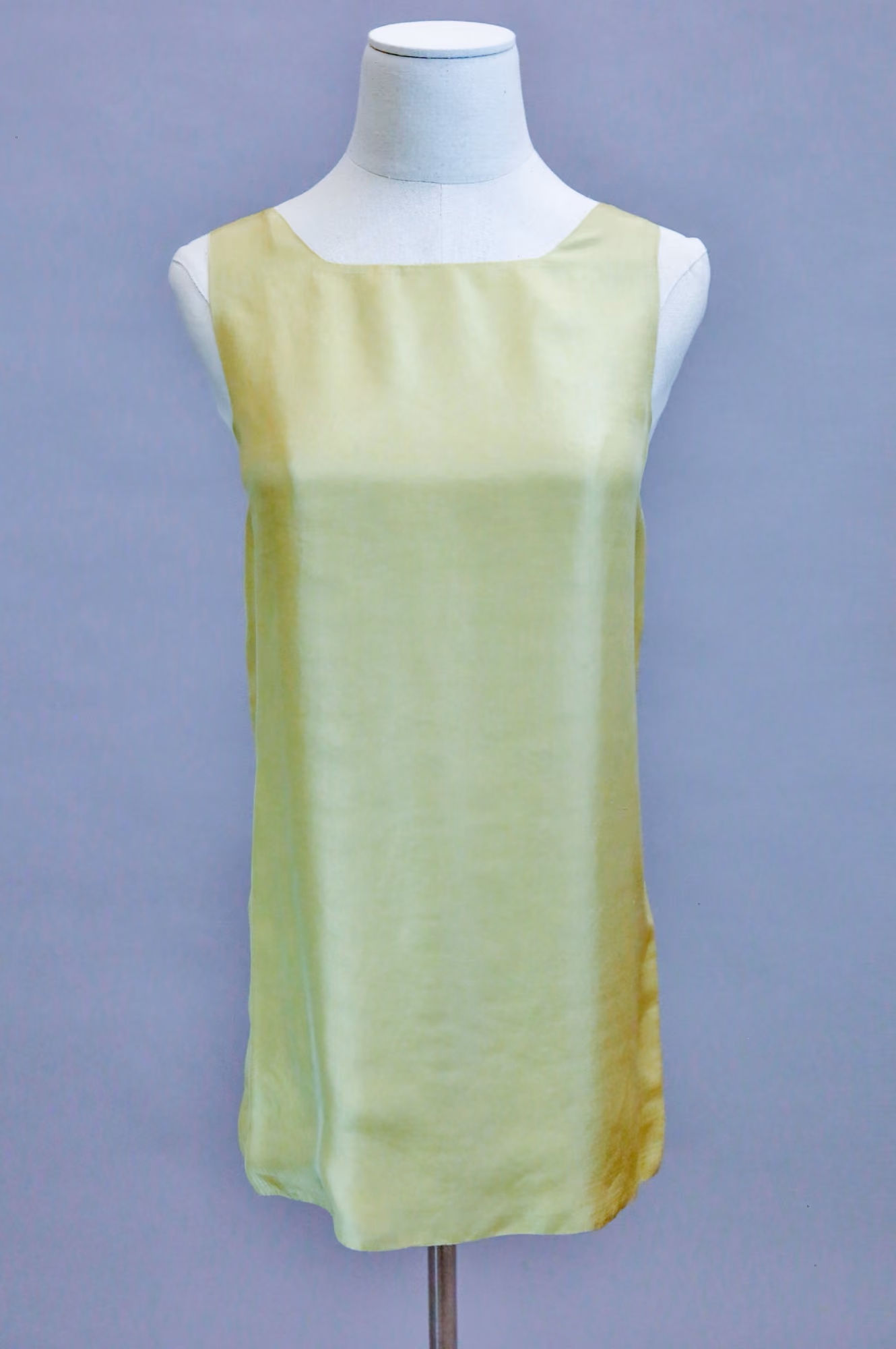 Yellow silk top
