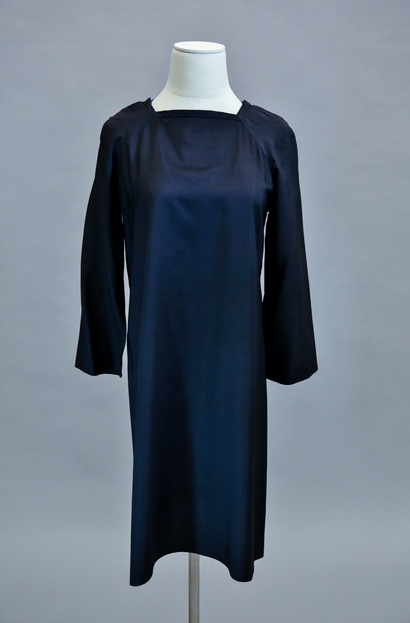 Black silk cocktail dress