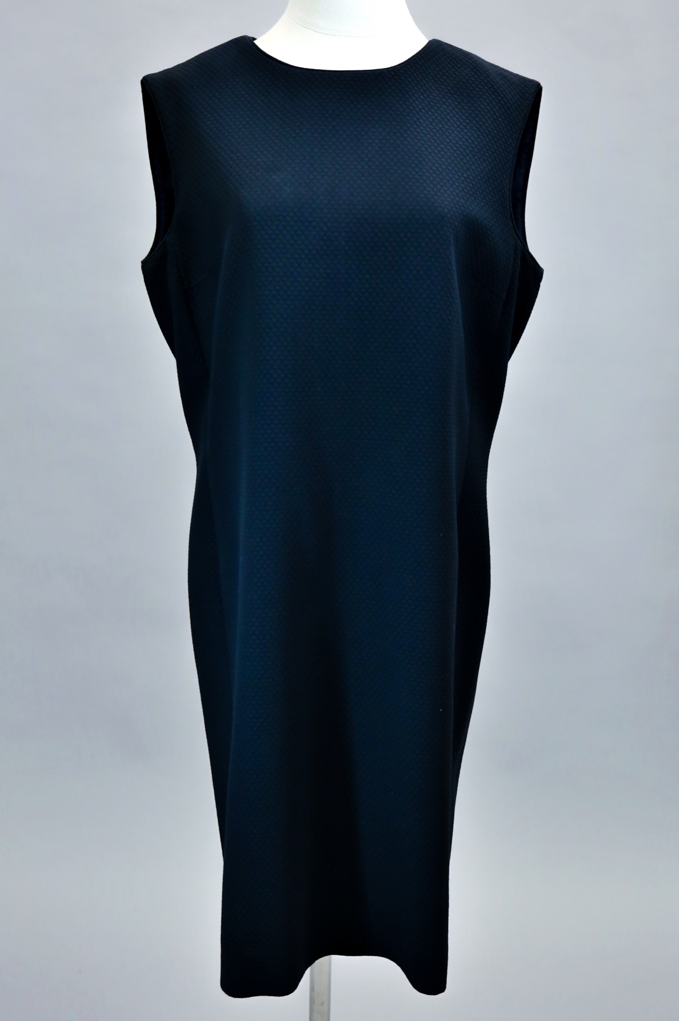 Black cotton cocktail dress
