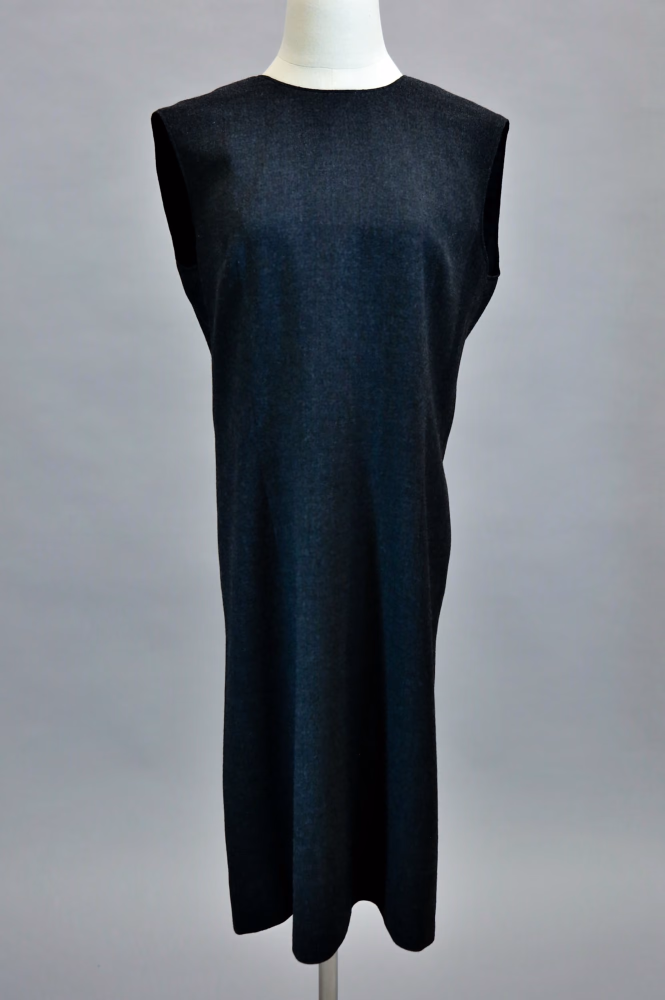 Grey wool cocktail dress