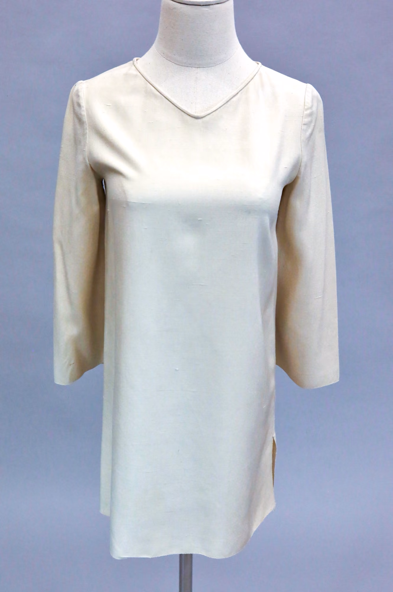 White silk tunic