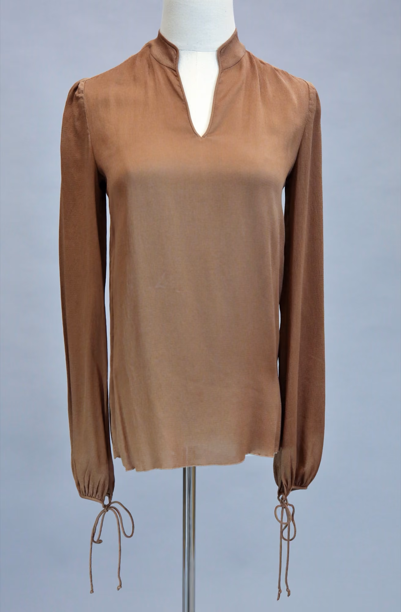 Brown chiffon top