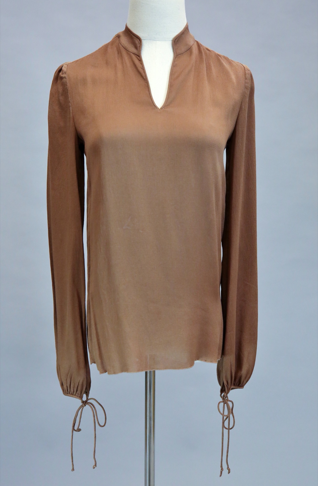 Brown chiffon top
