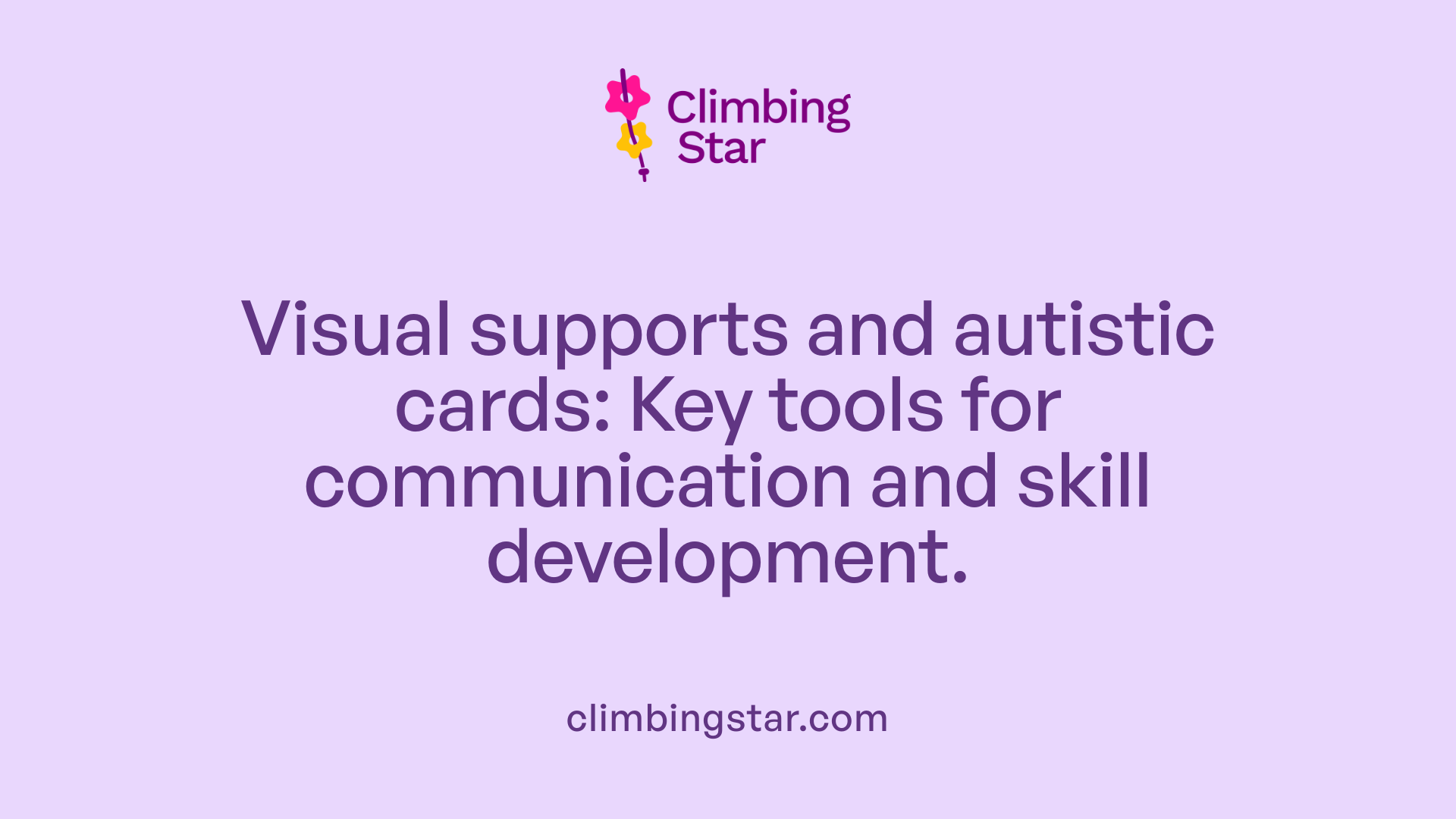 Visual supports and autistic cards: Key tools for communication and skill development.