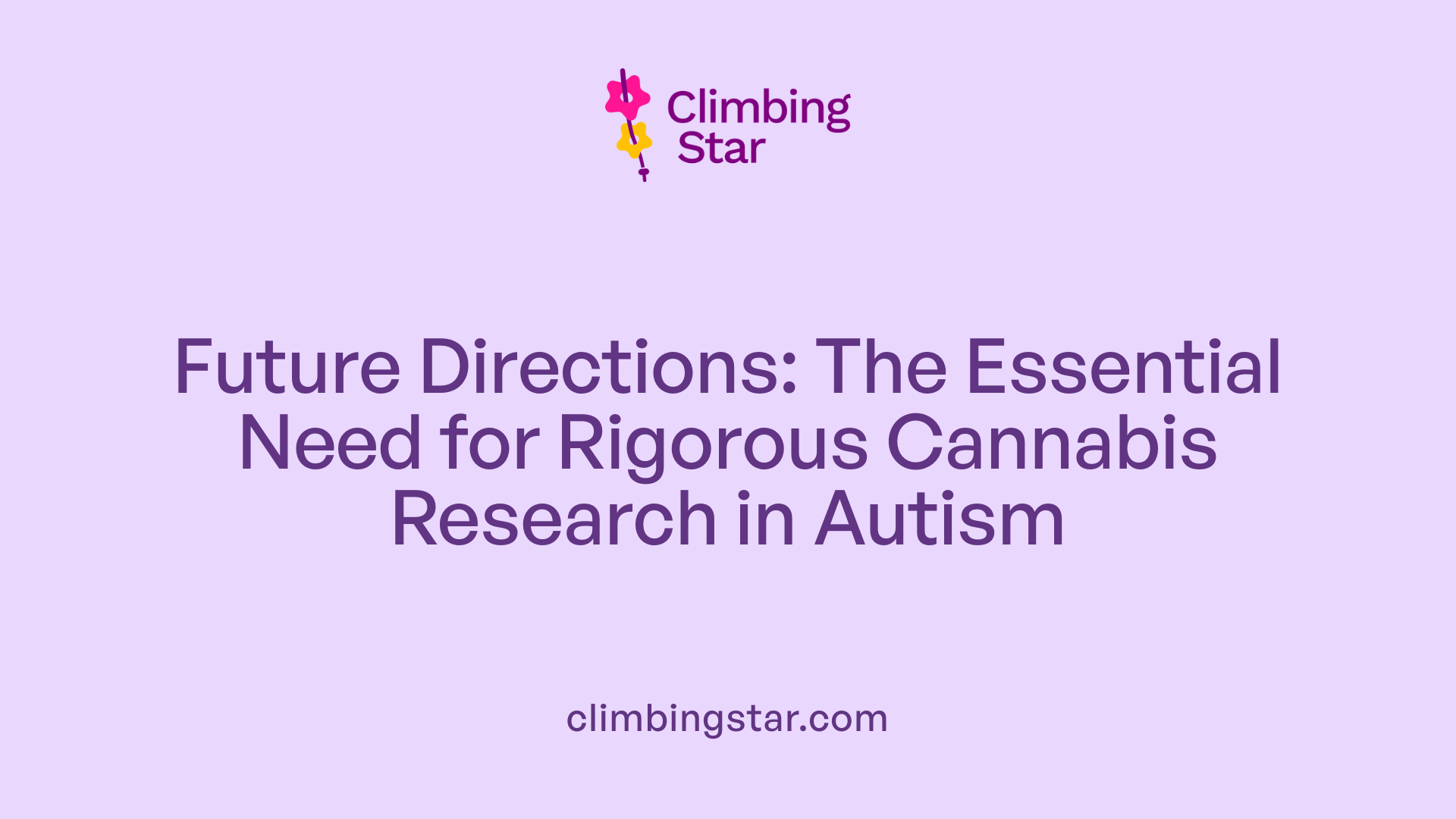 Future Directions: The Essential Need for Rigorous Cannabis Research in Autism