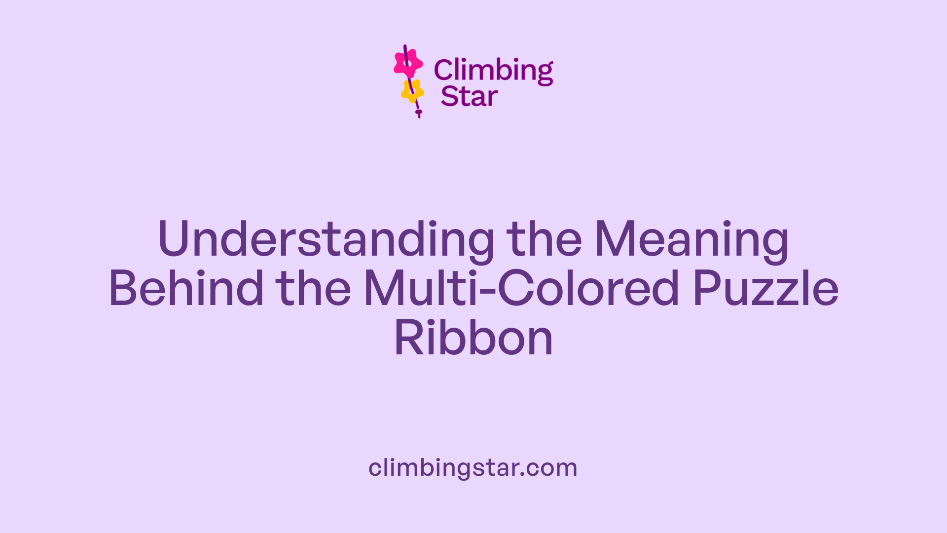 Understanding the Meaning Behind the Multi-Colored Puzzle Ribbon